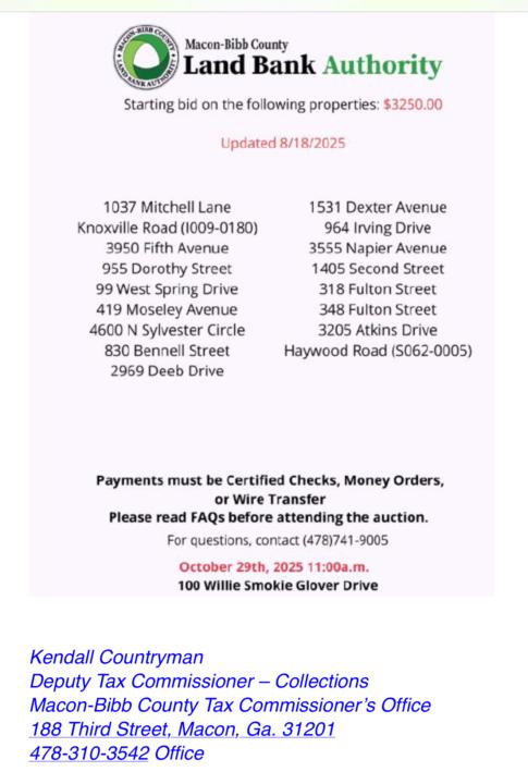 Good properties in Georgia 