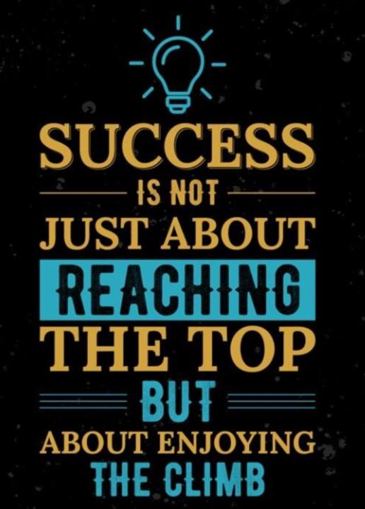Enjoy the climb.