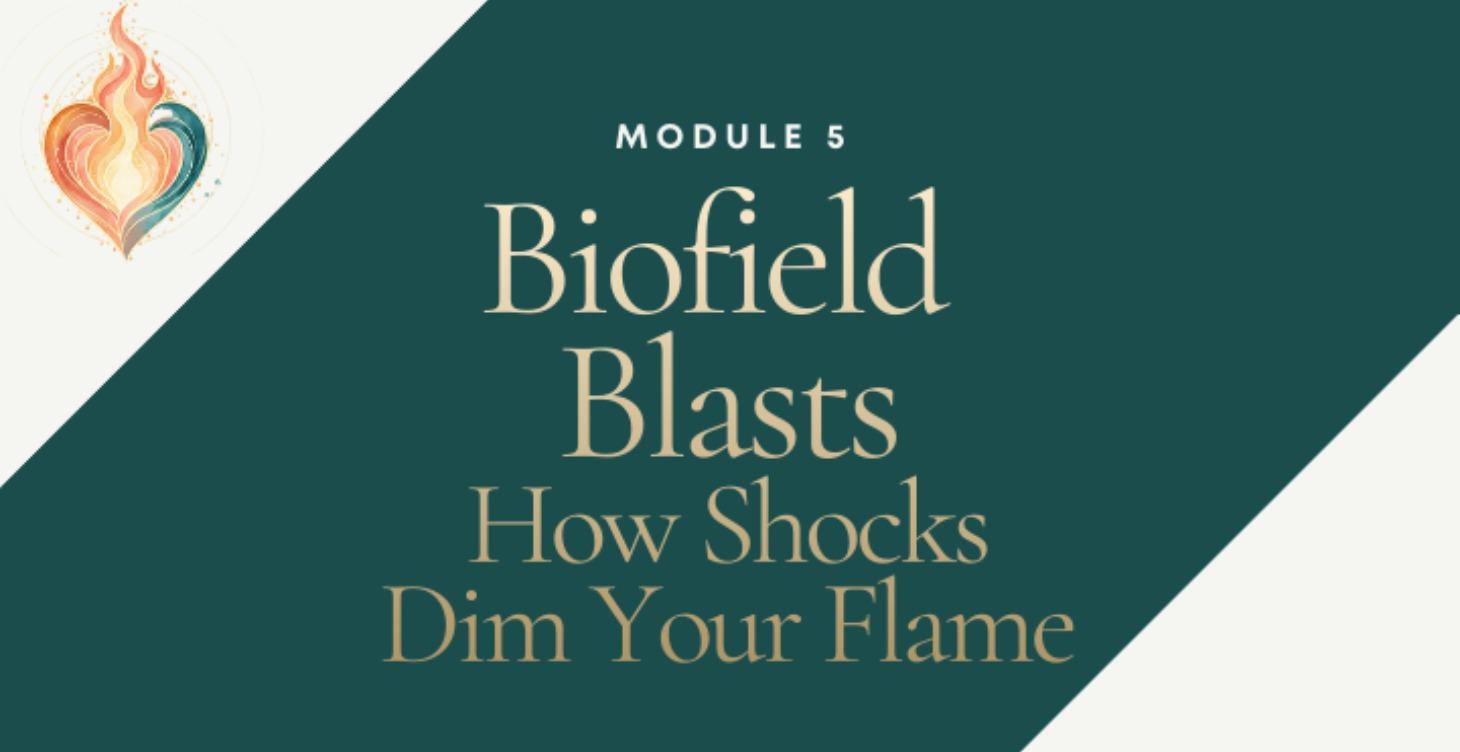 Biofield Blasts: How Shocks Dim Your Living Flame
