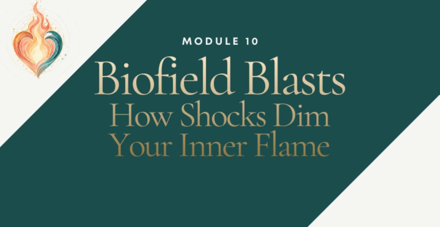 Biofield Blasts: How Shocks Dim Your Living Flame