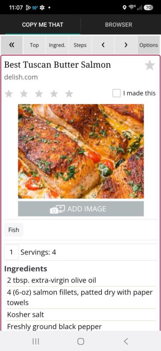 Tuscan Butter Salmon