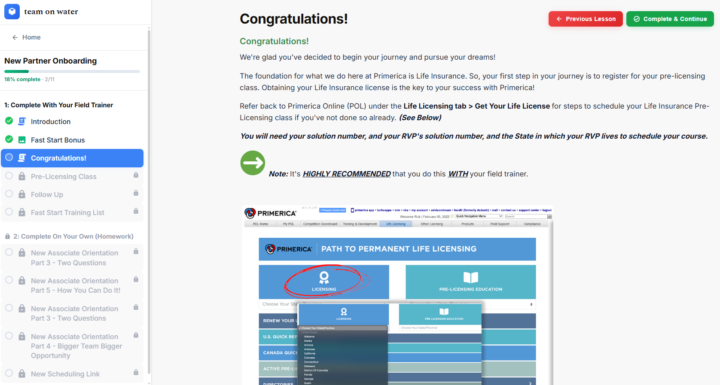 Page Tracking and Completion - Unlocking next lessons