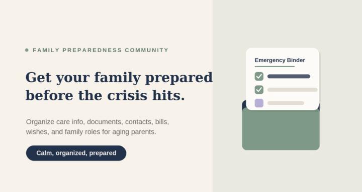 The Aging Parent Protocol