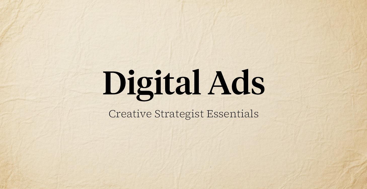 Meta Ads Creative Strategist Course