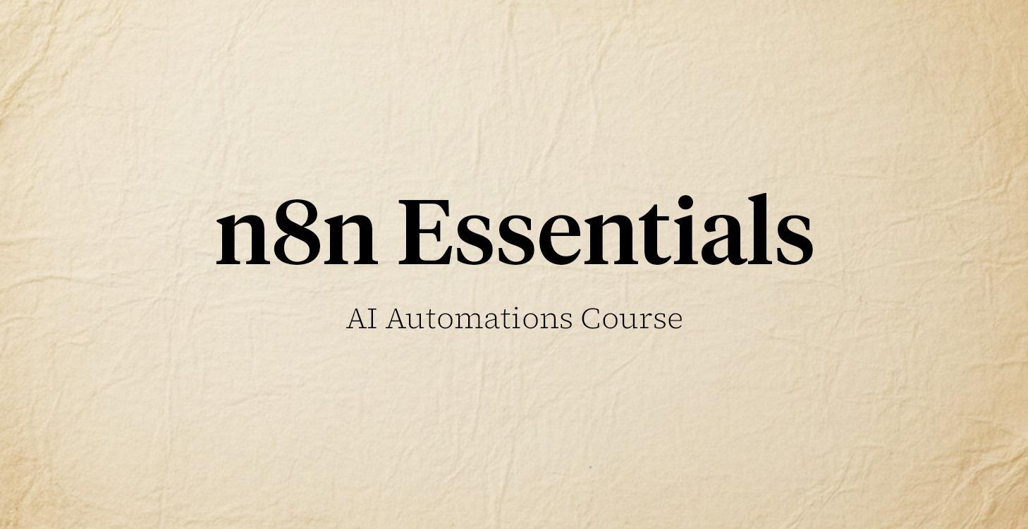 n8n AI Automation Course