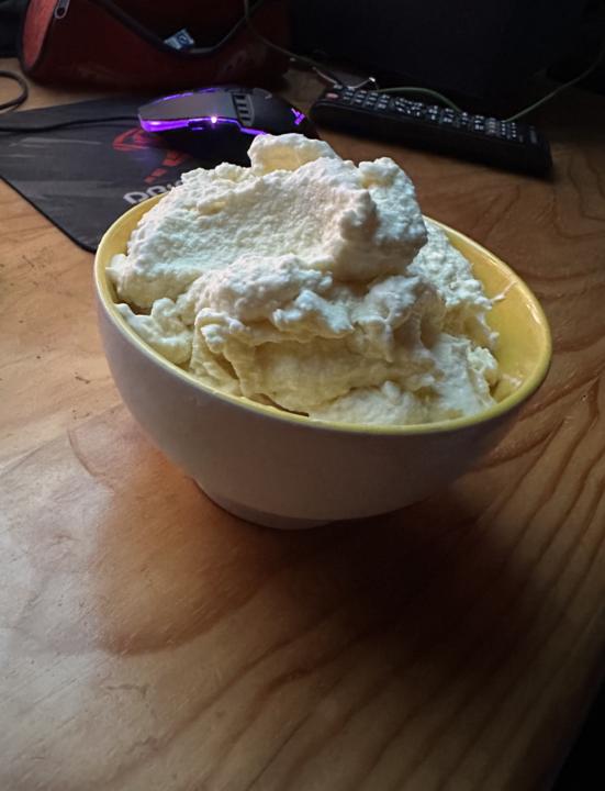 Glace coco lait cru