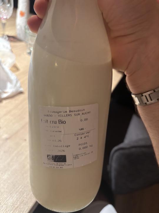 Lait cru Paris 