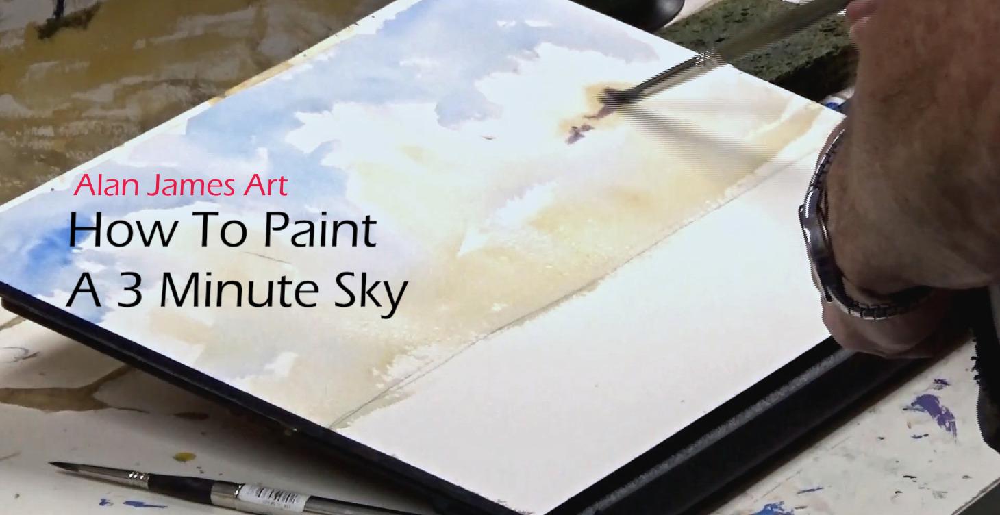 How to Paint a Sky in 3 Minutes!