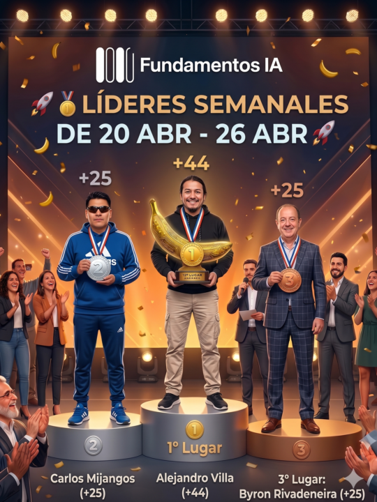 Tabla de Lideres semanales 20-26 de ABRIL!!!