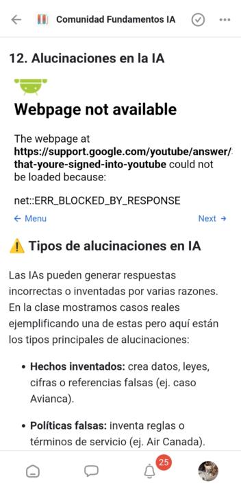 Error en videos