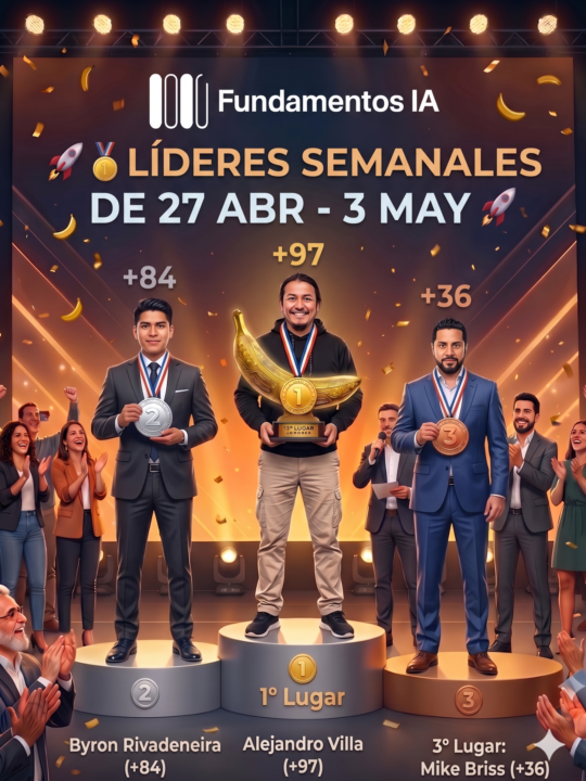 Tabla de Líderes semanales del 27 de ABRIL al 3 de MAYO!!!