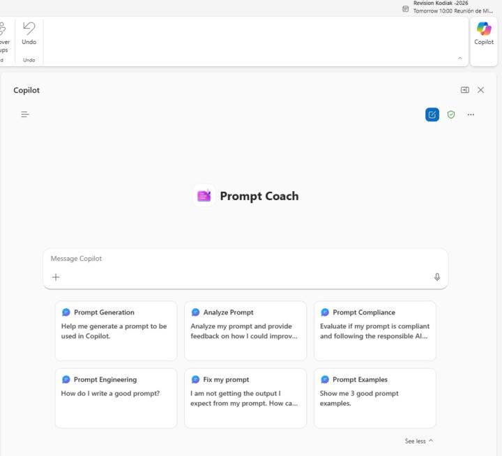Apoyos que pueden utilizar en Msoft - Copilot