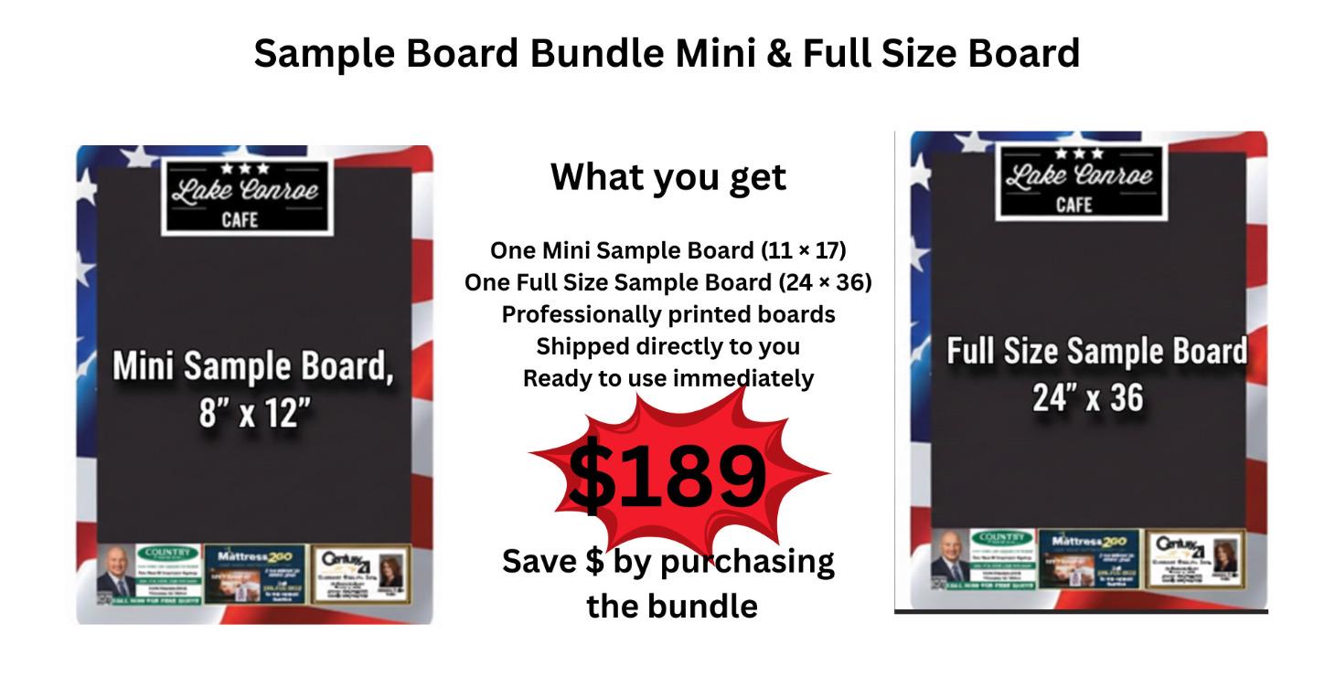 Sample Board Bundle Mini & Full Size Board