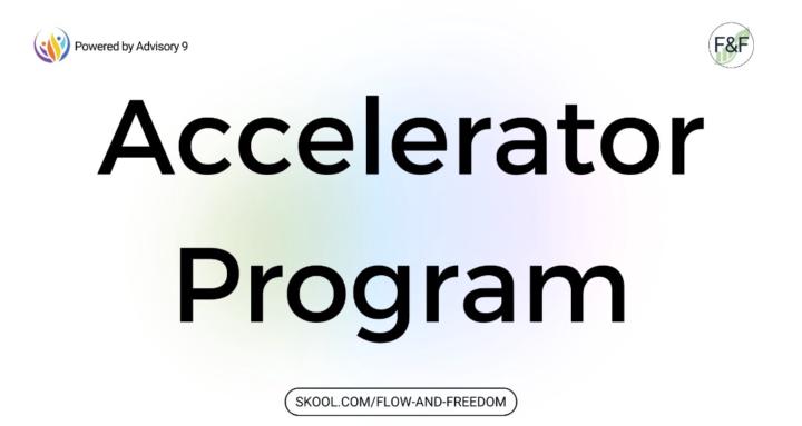 Flow and Freedom Accelerator