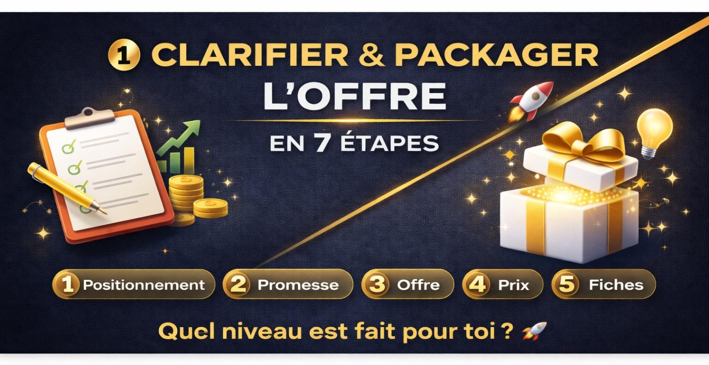 Module 1 Clarifier & Packager l’offre en 7 étapes