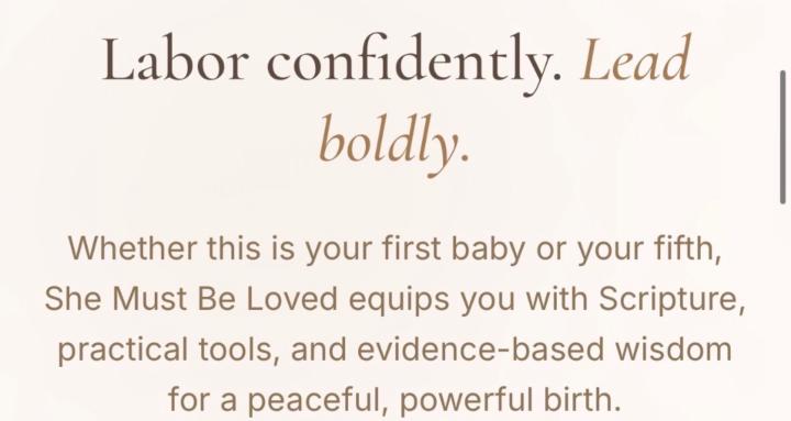 She Must Be Loved Birth Course