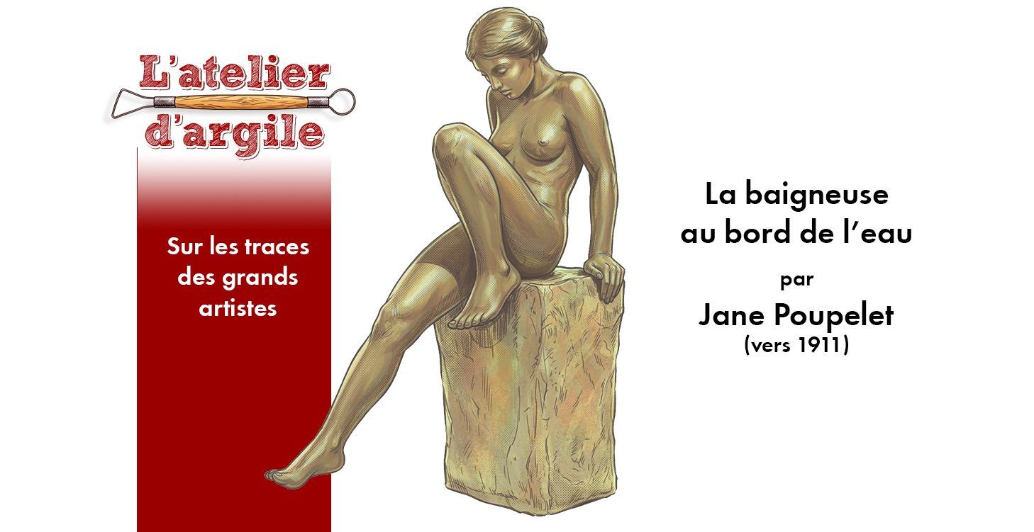"La Baigneuse au bord de l'eau" de Jane Poupelet