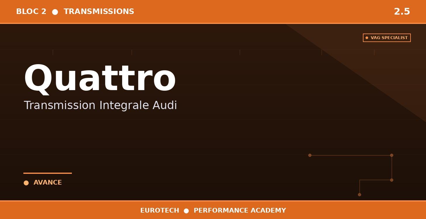 2.5 — Quattro — Transmission Intégrale Audi