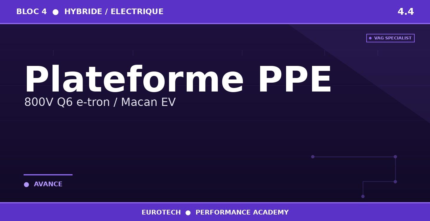 4.4 — Plateforme PPE — 800V Q6 e-tron / Macan EV