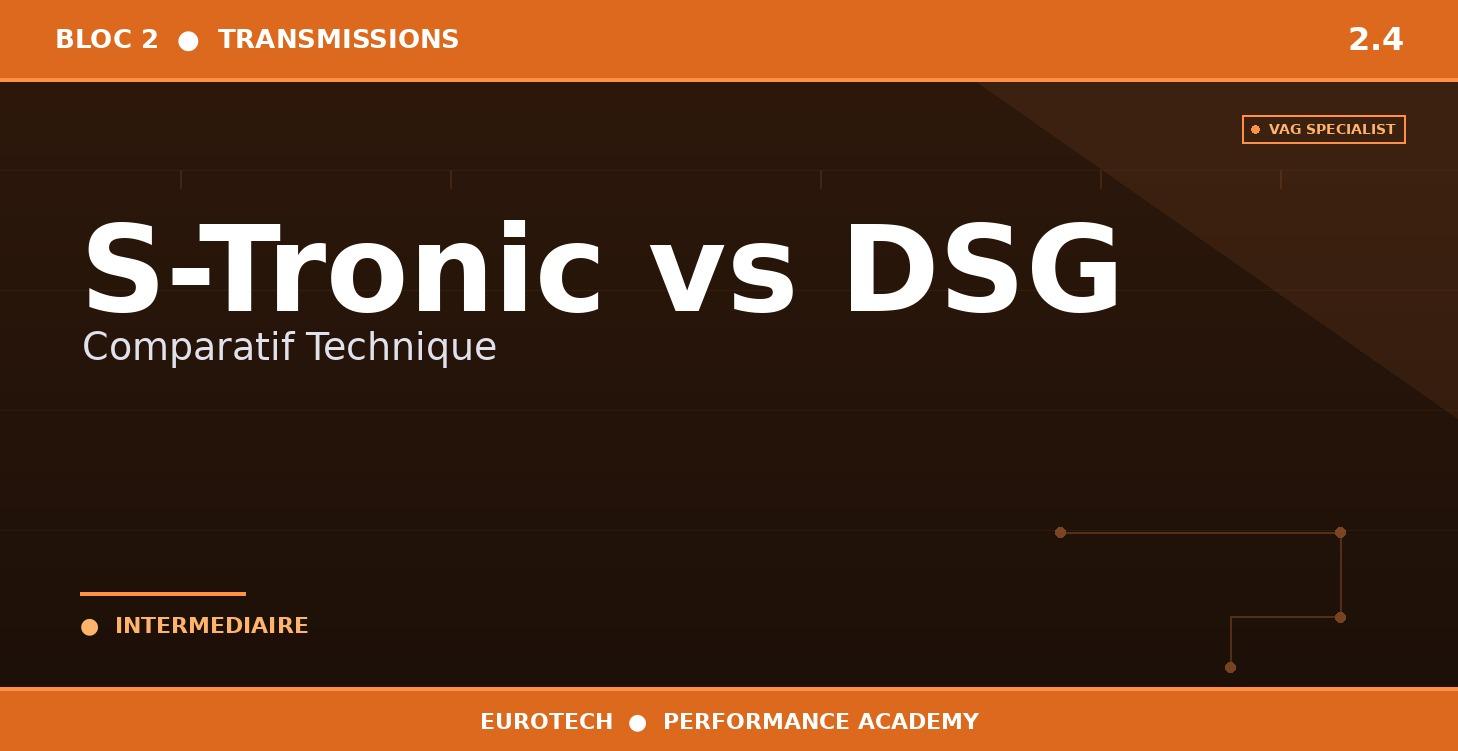 2.4 — S-Tronic vs DSG — Comparatif Technique