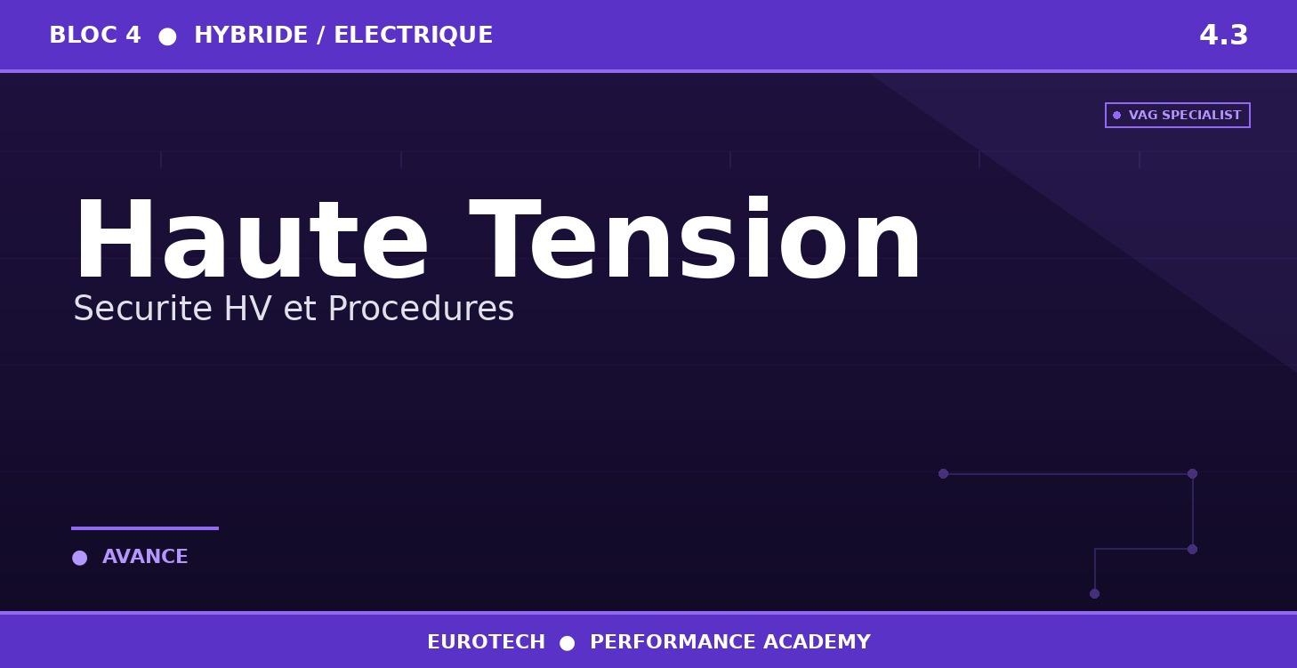4.3 — Haute Tension — Sécurité HV et Procédures