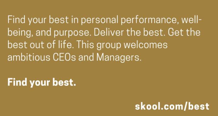 Find, do, and get your best.