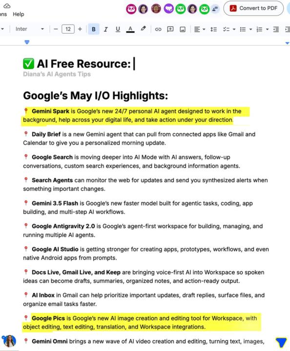 ✅ FREE: Google’s AI Updates 2026 Google Document