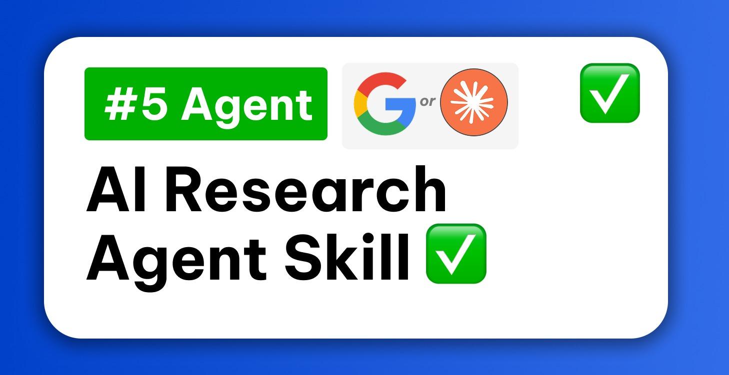 ✅ 5) AI Research Agent ✅