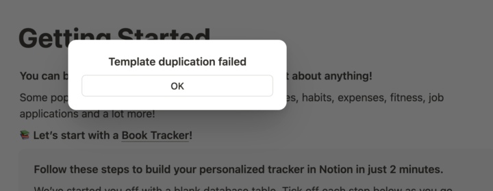 UPDATE: RESOLVED! 🪄✨ Error - QuestOS/Notion - Template Duplication Failed