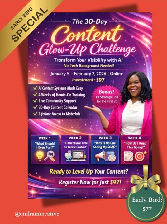 ** Glow Up Challenge with Mentor Marline **