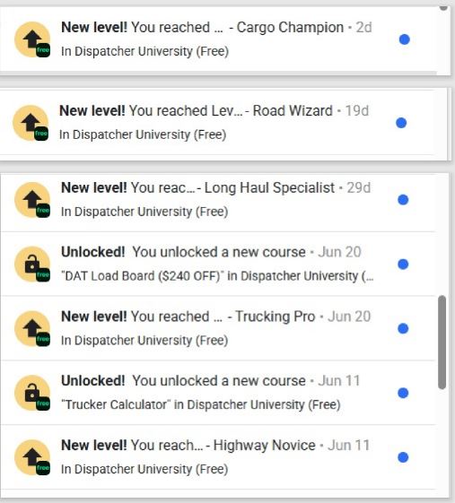 Level up Achievements