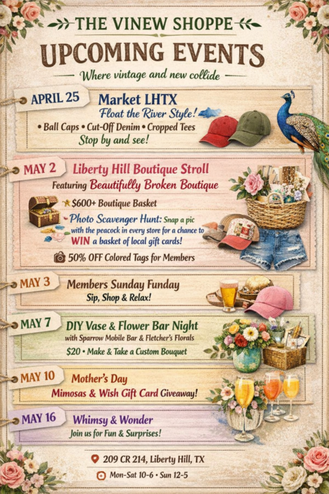 Upcoming events 