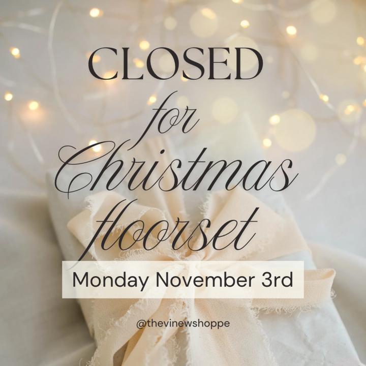Closed Monday November 3rd