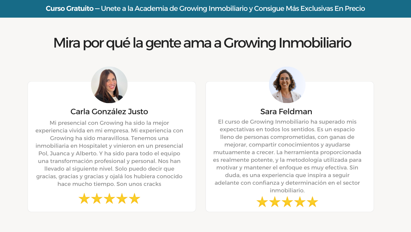 Academia Growing Inmobiliario