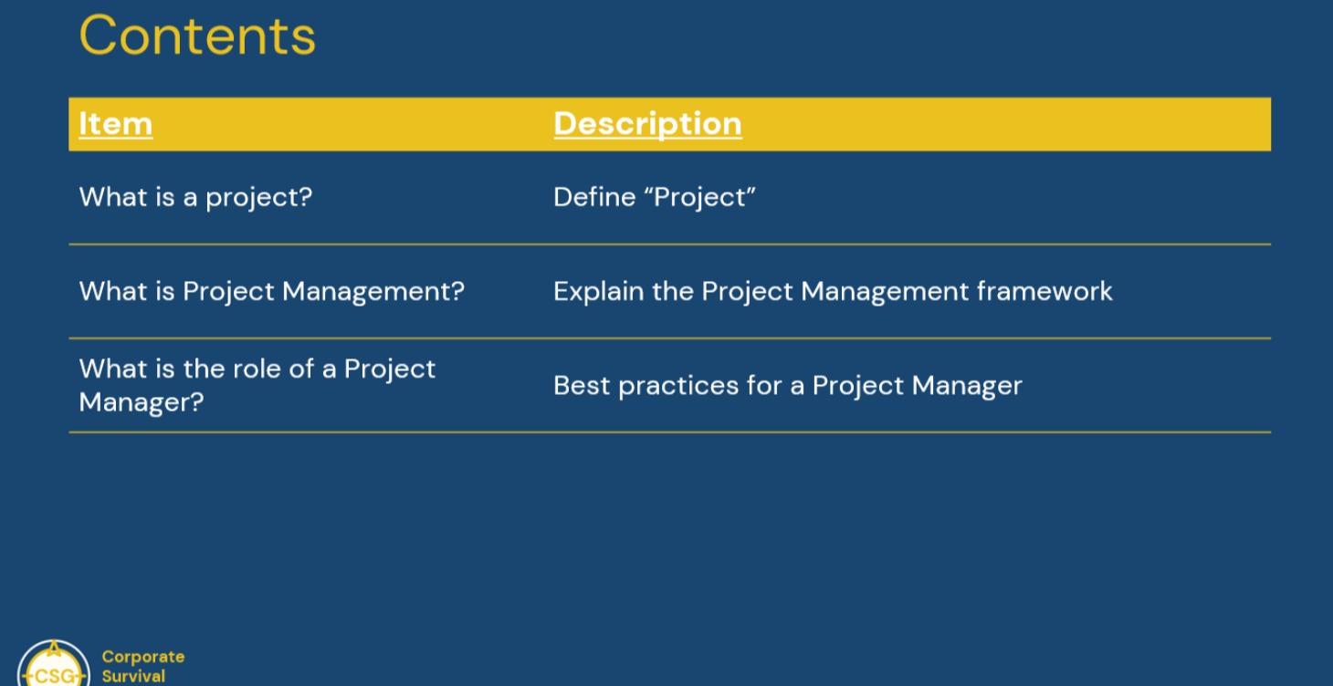 Project Management 101