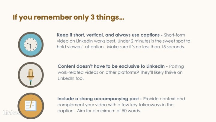 LinkedIn Video Tipps