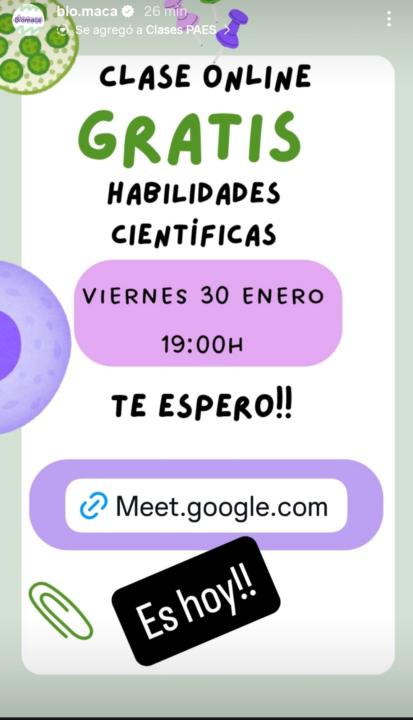 Clase Habilidades Científicas