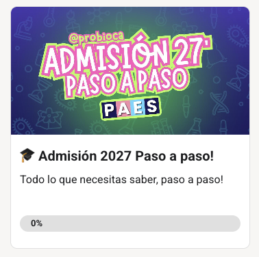 Admisión 2027