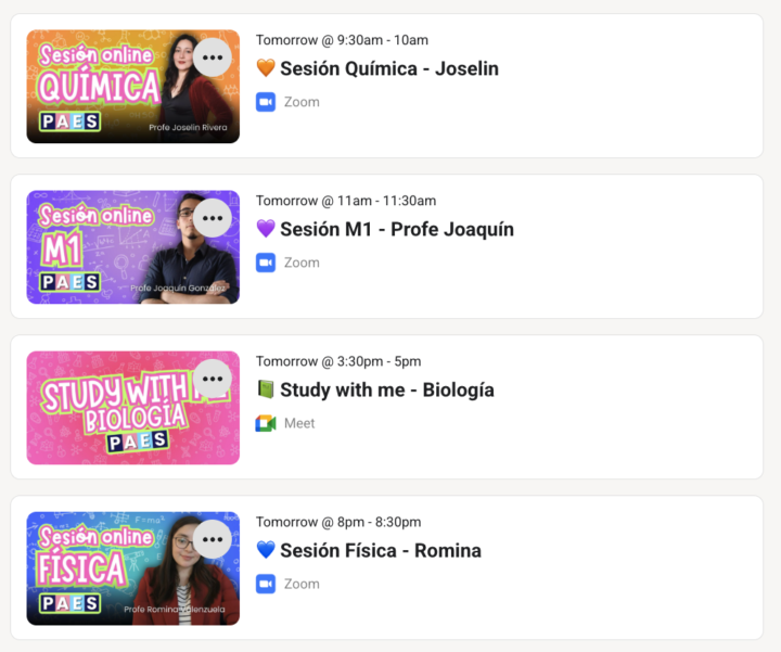 Actualización clases