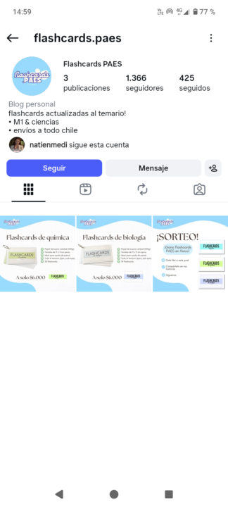 Flash cards de ciencias