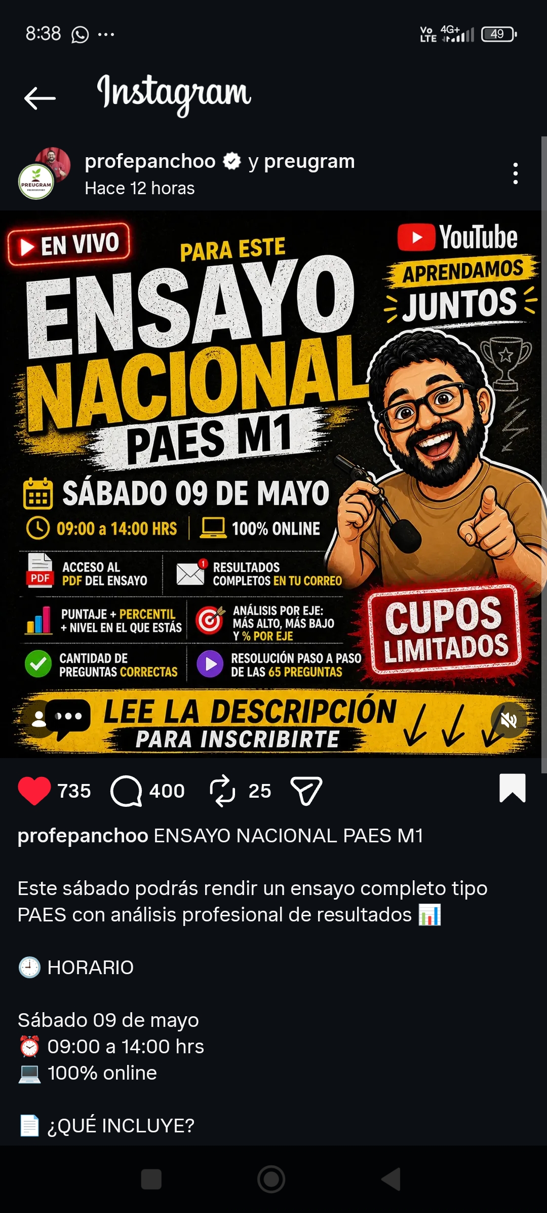 Ensayo M1