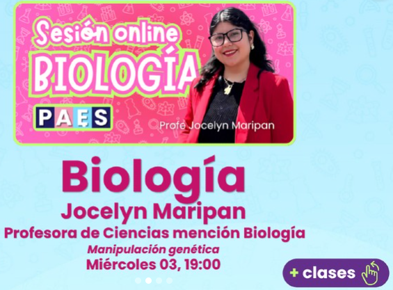 HOY clase gratis Manipulación genética 19:00