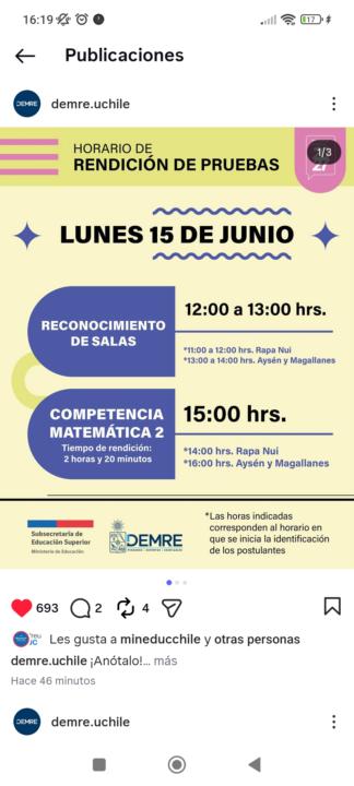 Días y horarios PAES INVIERNO!☃️📚