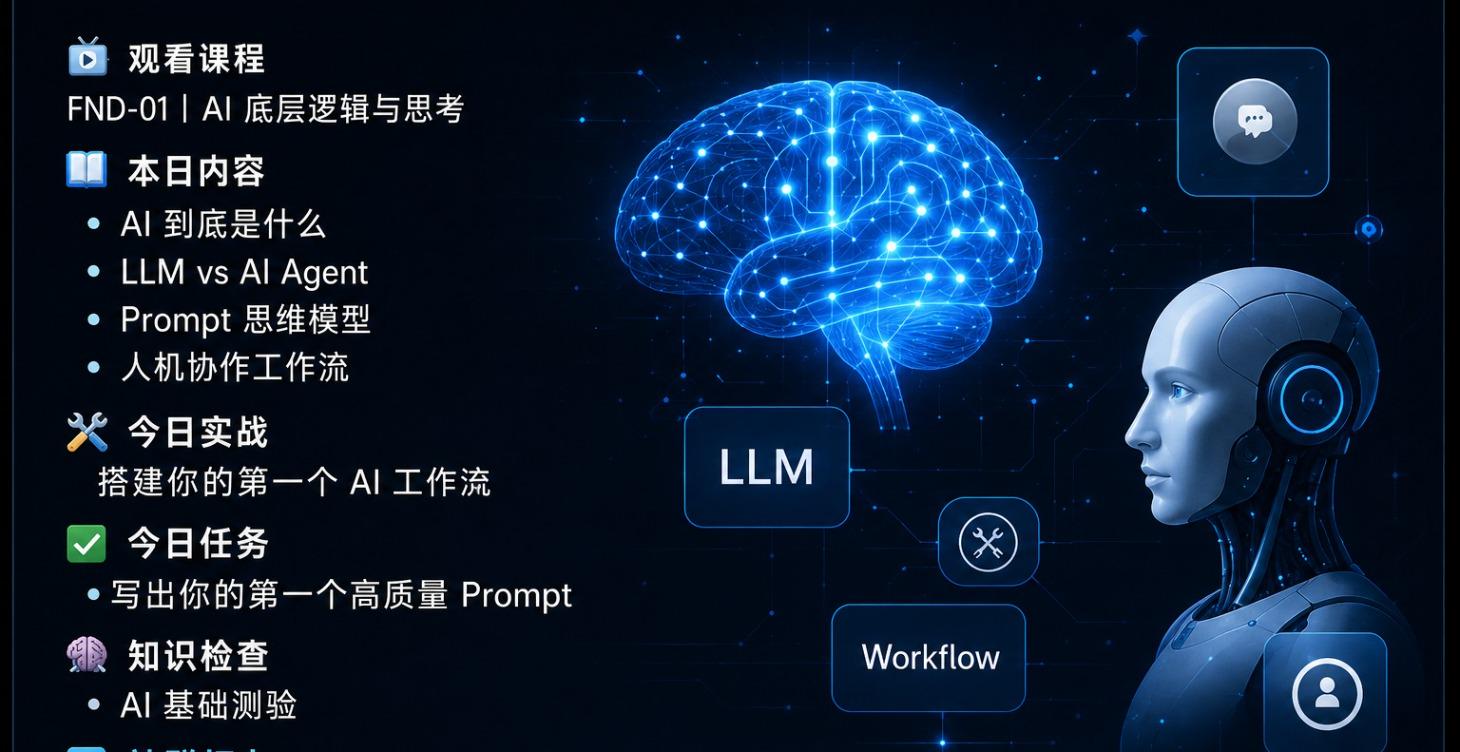 模块 01｜AI 底层逻辑与 AI 思维