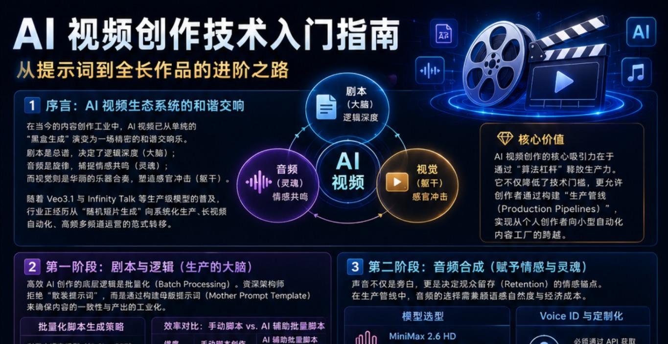 AI 视频创作技术入门指南：从提示词到全长作品的进阶之路（Report 版）