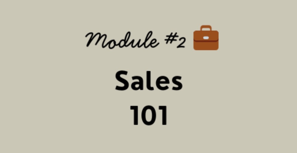 💼 Sales 101