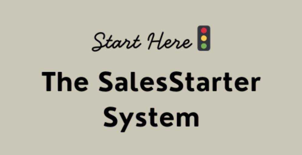 🚦 The SalesStarter System