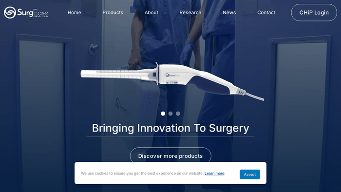 In progress: Medical Tech Website