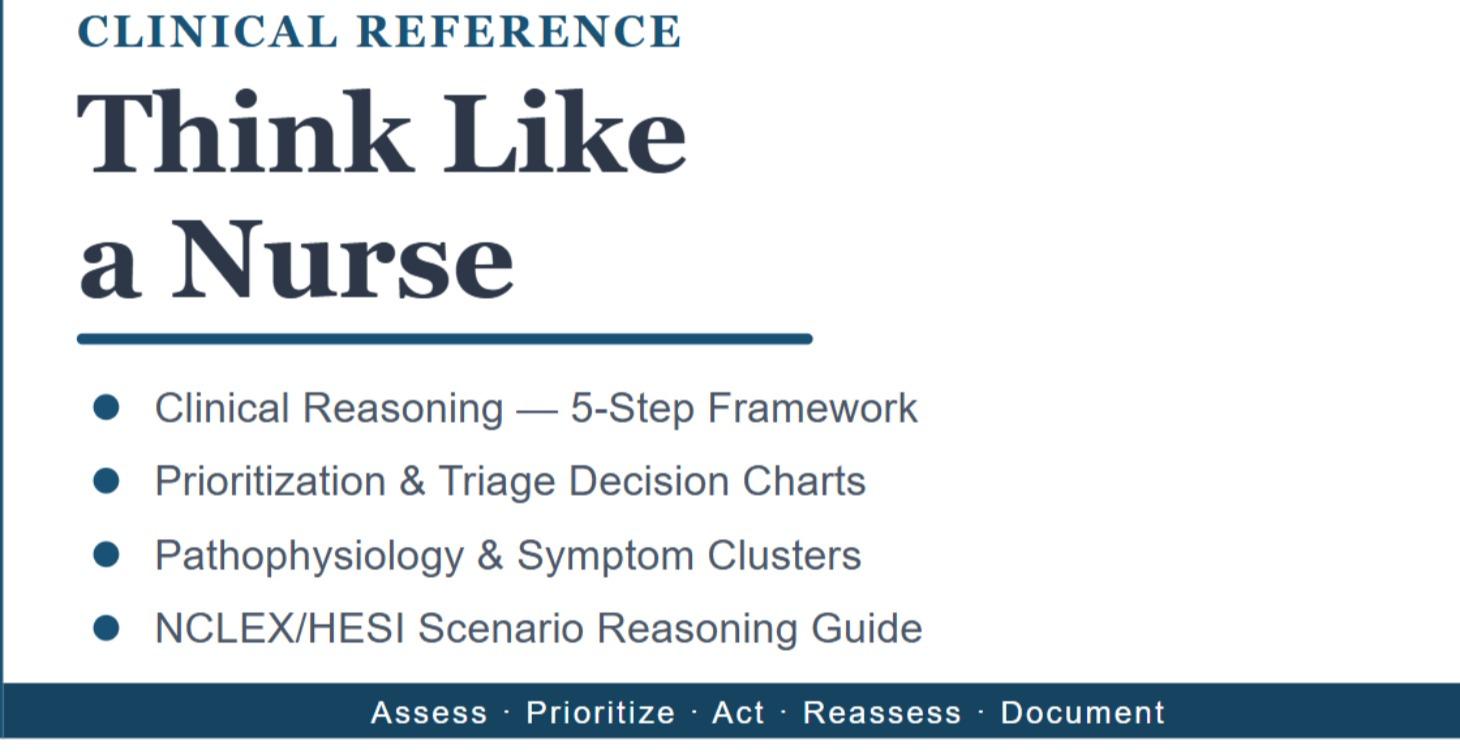 Clinical Toolkit: Think Like A Nurse