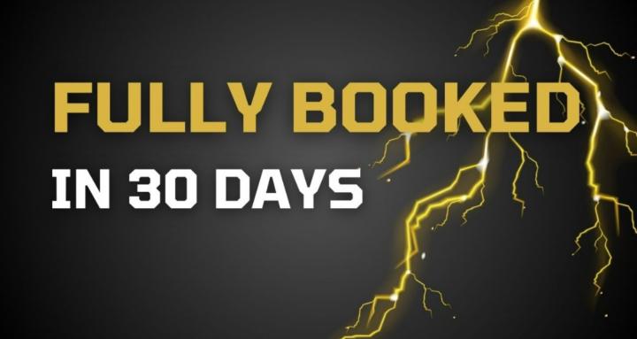 Fully Booked in 30 Days